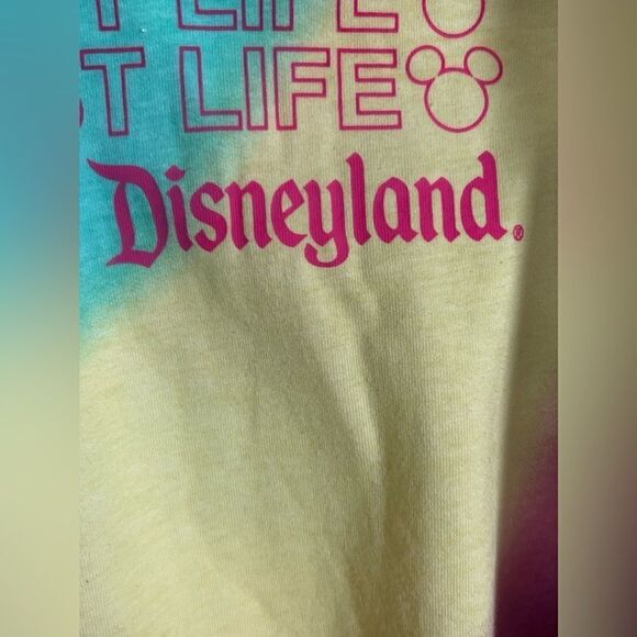 Disneyland Livin' My Best Life Pullover Hoodie Men's M tie dye retro psychedelic - Picture 11 of 16
